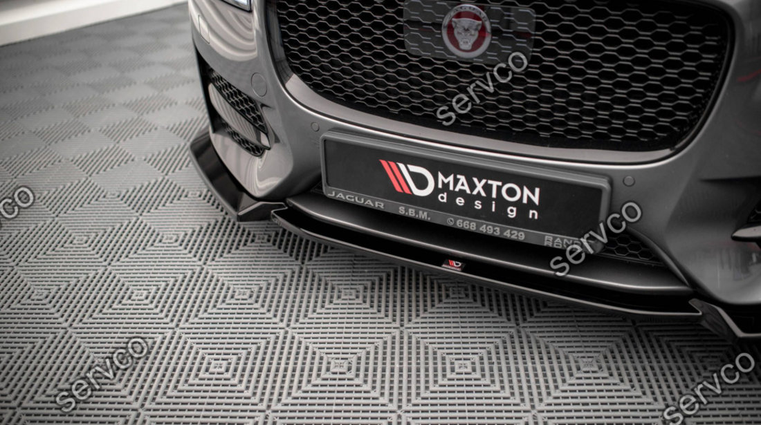 Prelungire splitter bara fata Jaguar XF R-Sport Mk2 2015-2020 v4 - Maxton Design