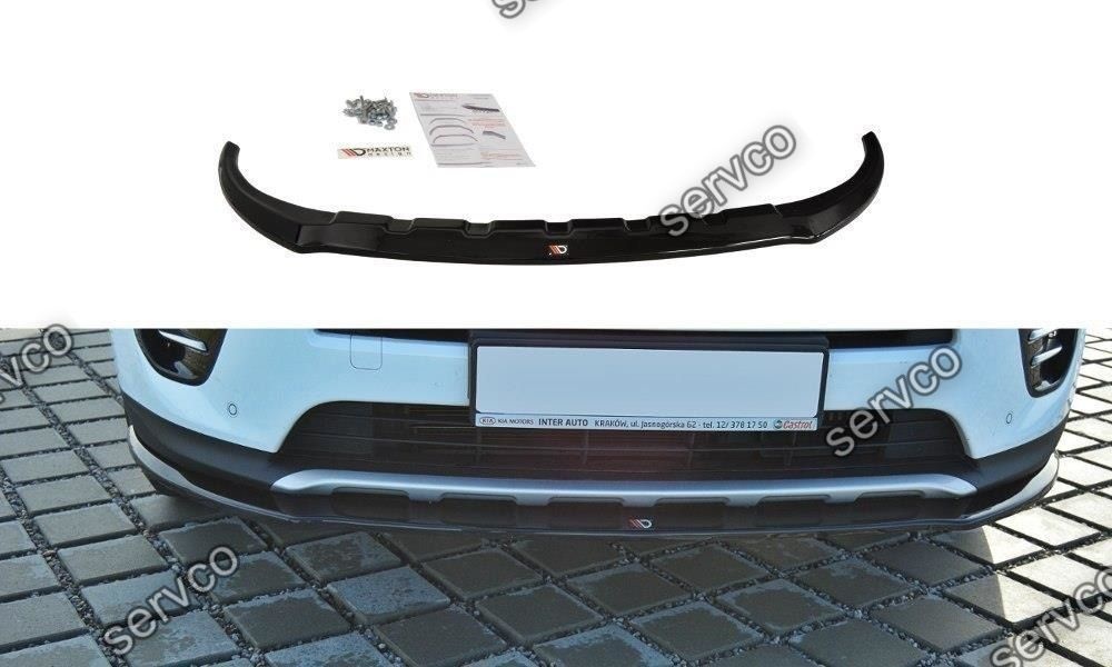 Prelungire splitter bara fata Kia Sportage Mk4 GT-Line 2015- v1 - Maxton Design