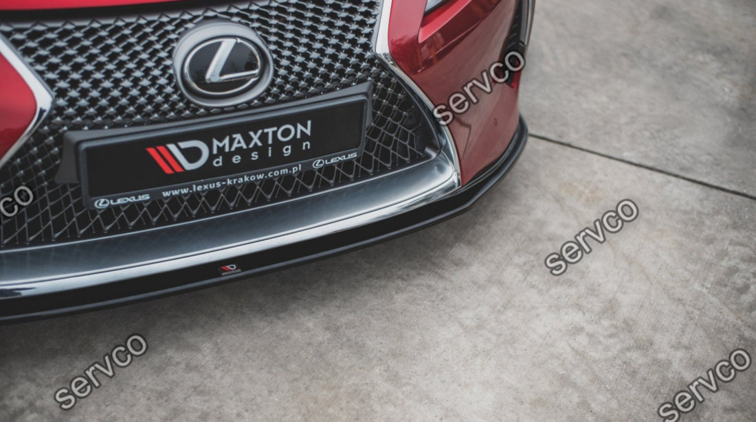 Prelungire splitter bara fata Lexus LC 500 2017- v2 - Maxton Design