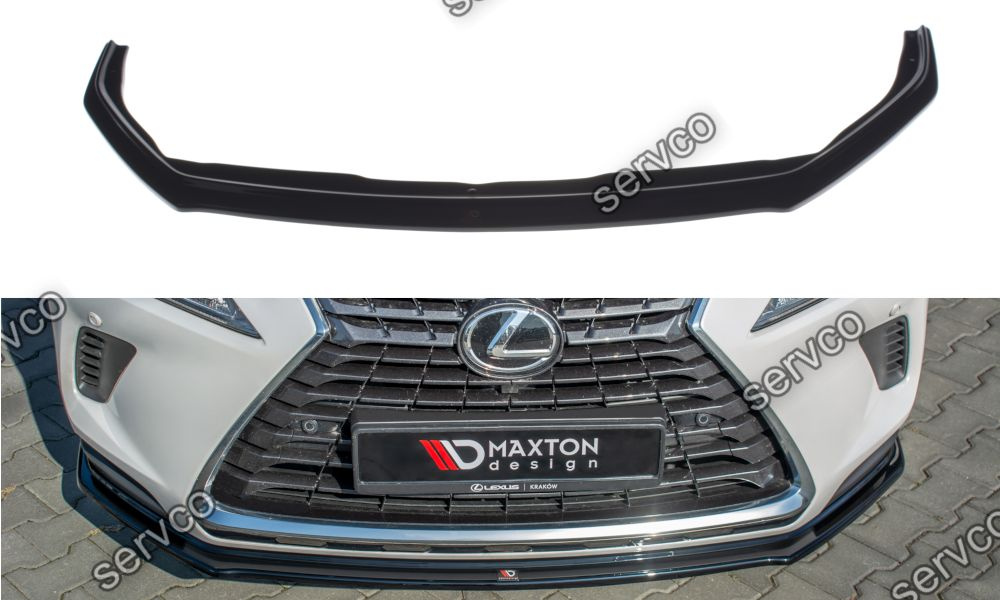 Prelungire splitter bara fata Lexus NX Mk1 Facelift 2017- v4 - Maxton Design