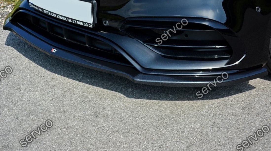 Prelungire splitter bara fata Mercedes A Class W176 AMG Facelift 2015-2018 v1 - Maxton Design