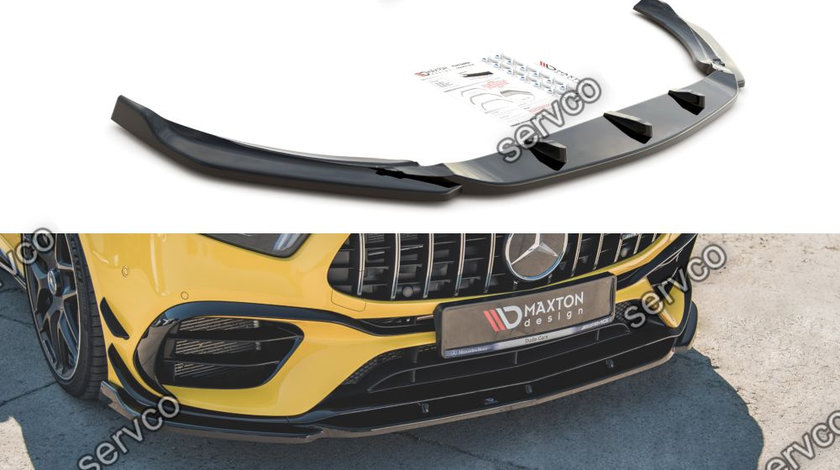 Prelungire splitter bara fata Mercedes A Class W177 AMG A 45 S 2019- v5 - Maxton Design