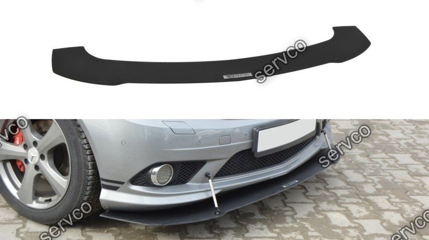 Prelungire splitter bara fata Mercedes C Class W204 AMG-Line 2007-2010 v1 - Maxton Design