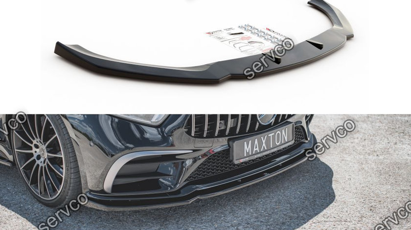 Prelungire splitter bara fata Mercedes CLS C257 AMG-Line 2018- v2 - Maxton Design