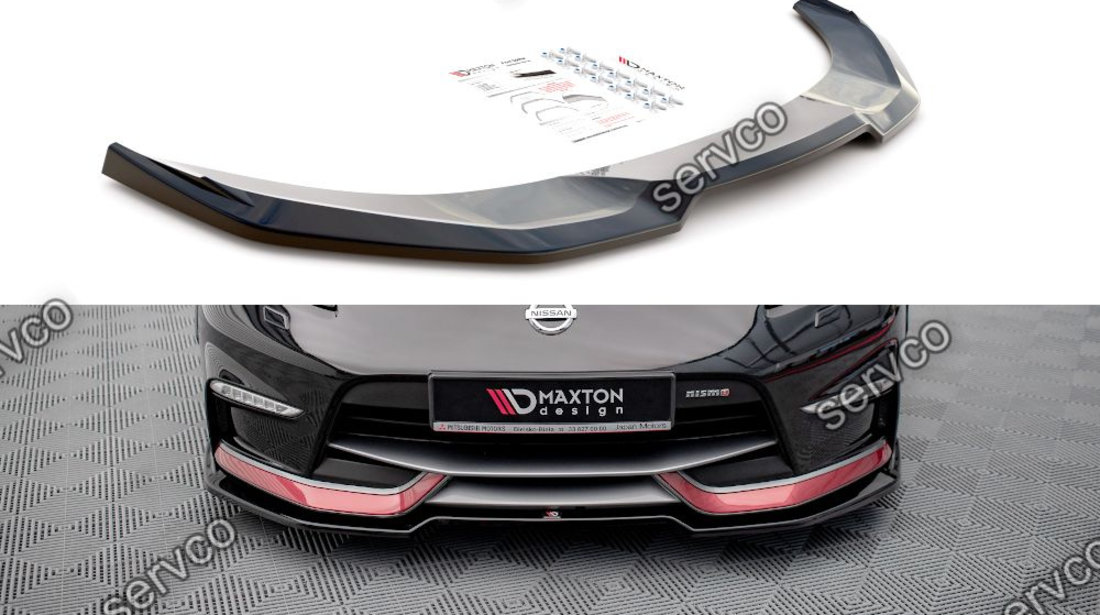 Prelungire splitter bara fata Nissan 370Z Nismo Facelift 2014-2020 v3 - Maxton Design