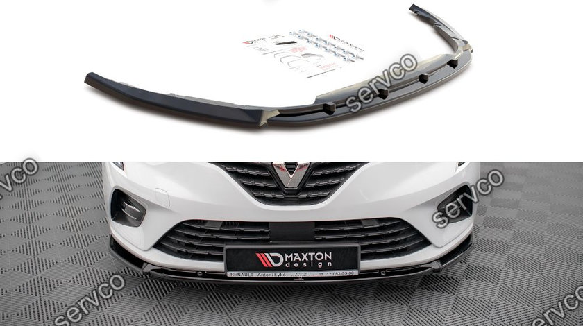 Prelungire splitter bara fata Renault Clio Mk5 2019- v2 - Maxton Design