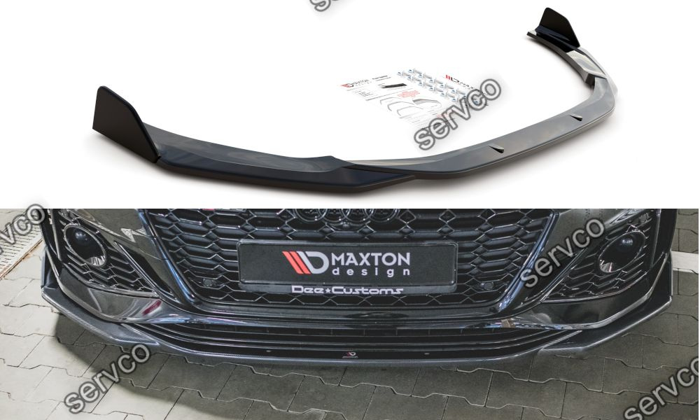 Prelungire splitter bara fata si flapsuri Audi RS5 F5 Facelift 2019- v12 - Maxton Design