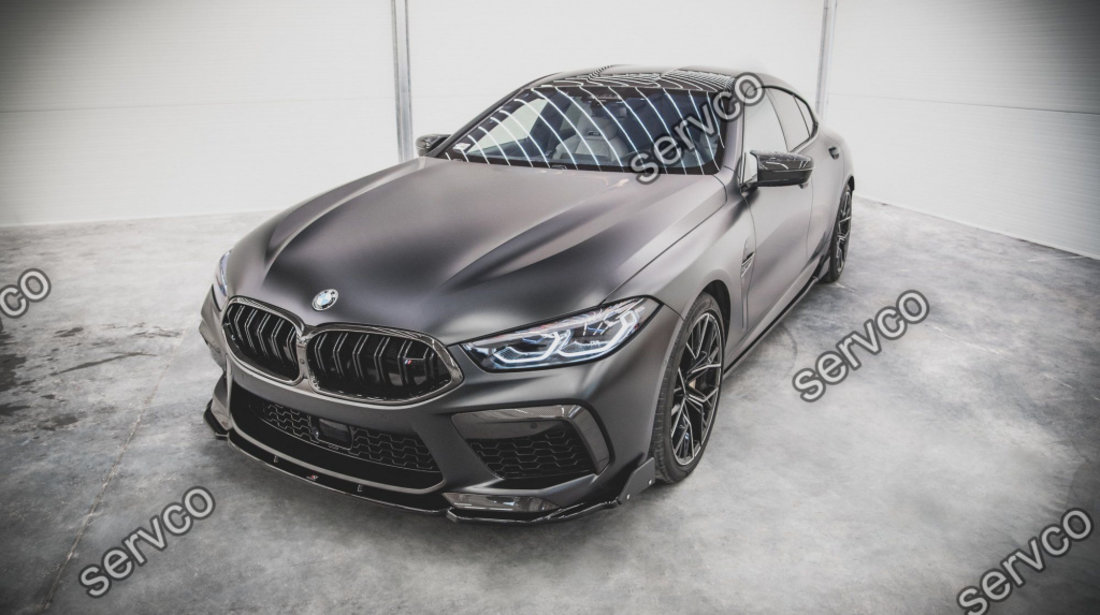 Prelungire splitter bara fata si flapsuri Bmw M8 Gran Coupe F93 2019- v1 - Maxton Design