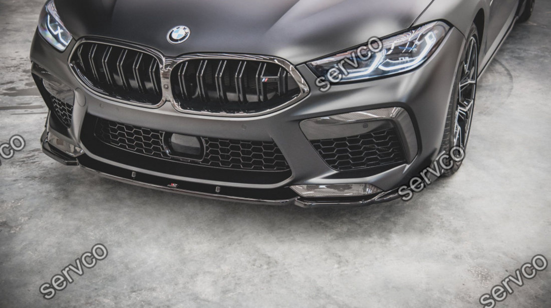 Prelungire splitter bara fata si flapsuri Bmw M8 Gran Coupe F93 2019- v1 - Maxton Design