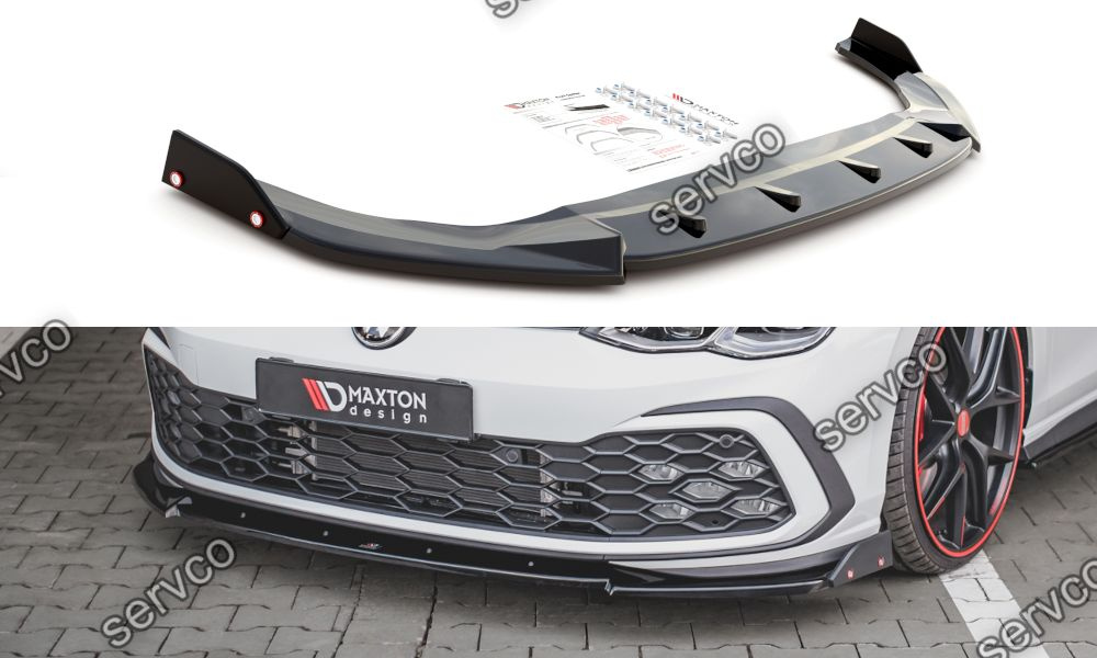 Prelungire splitter bara fata si flapsuri Volkswagen Golf 8 GTI 2020- v5 - Maxton Design