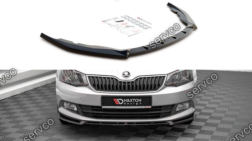 Prelungire splitter bara fata Skoda Fabia Mk3 2014-2019 v6 - Maxton Design