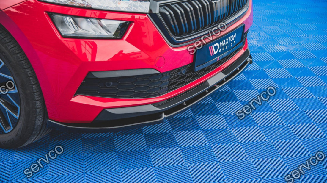 Prelungire splitter bara fata Skoda Kamiq 2019- v2 - Maxton Design