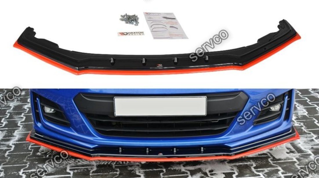 Prelungire splitter bara fata subaru brz facelift 2017- v7 - Maxton Design