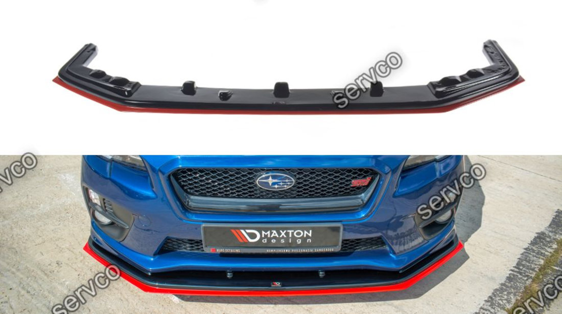 Prelungire splitter bara fata Subaru Impreza Mk4 WRX STI 2014-2016 v15 - Maxton Design