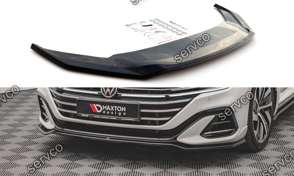 Prelungire splitter bara fata Volkswagen Arteon R-Line Facelift 2020- v9 - Maxton Design