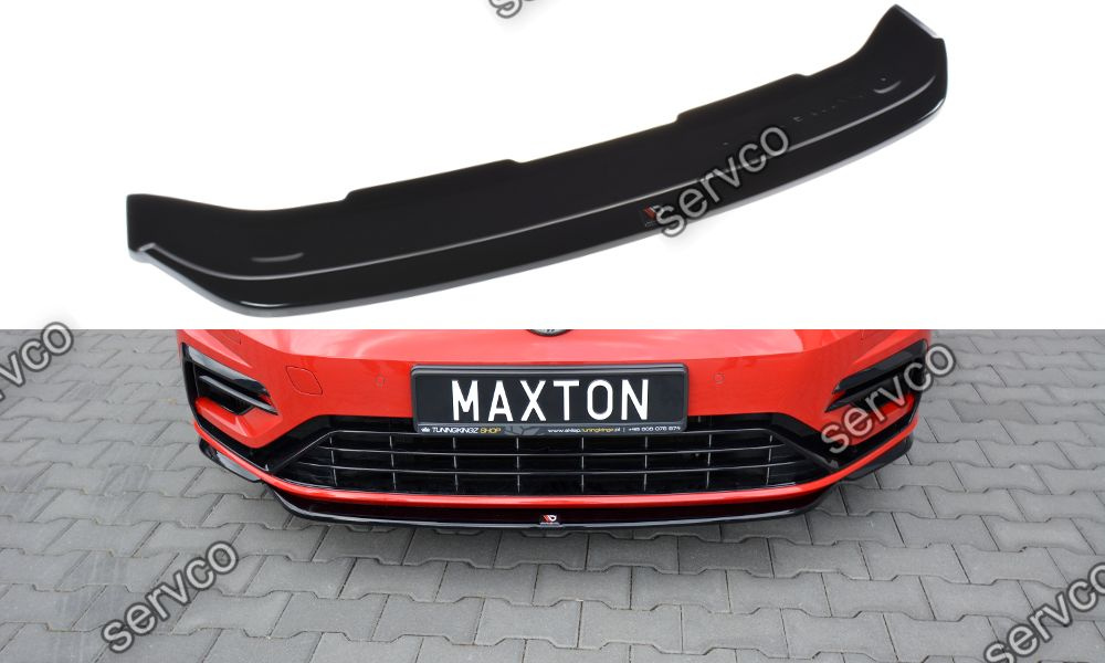 Prelungire splitter bara fata Volkswagen Golf 7 R Facelift 2017- v18 - Maxton Design