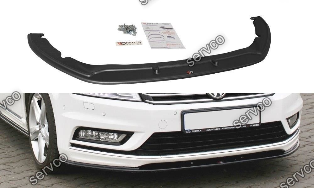 Prelungire splitter bara fata Volkswagen Passat 7 R-Line 2010-2014 v7 - Maxton Design