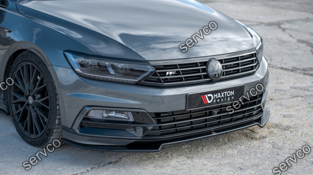 Prelungire splitter bara fata Volkswagen Passat B8 R-Line 2015- v10 - Maxton Design
