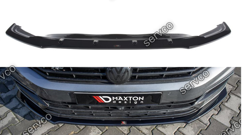 Prelungire splitter bara fata Volkswagen Passat B8 R-Line 2015- v9 - Maxton Design