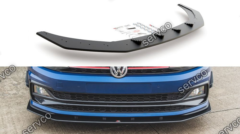 Prelungire splitter bara fata Volkswagen Polo GTI Mk6 2017- v15 - Maxton Design