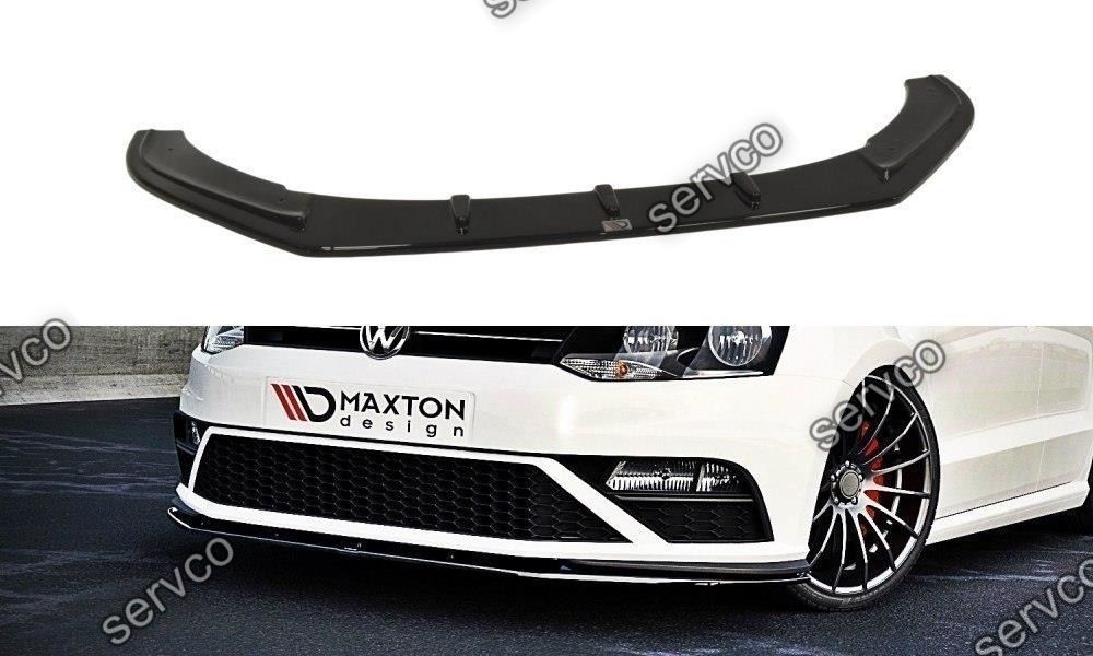 Prelungire splitter bara fata Volkswagen Polo Mk5 GTI Facelift 2015-2018 v1 - Maxton Design