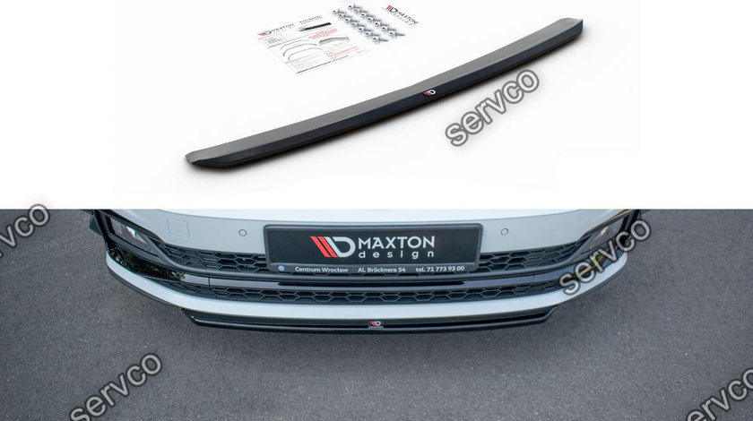 Prelungire splitter bara fata Volkswagen Polo Mk6 GTI 2017- v13 - Maxton Design