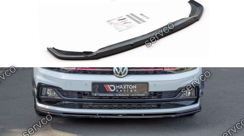 Prelungire splitter bara fata Volkswagen Polo Mk6 GTI 2017- v11 - Maxton Design