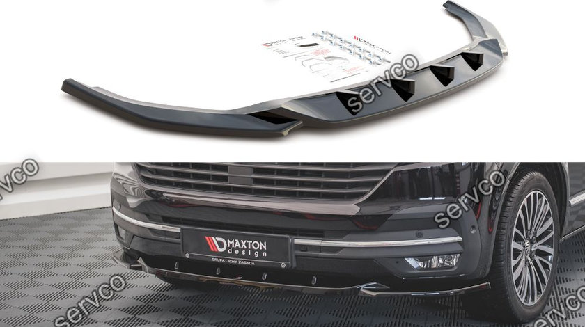 Prelungire splitter bara fata Volkswagen T6 Facelift 2019- v4 - Maxton Design