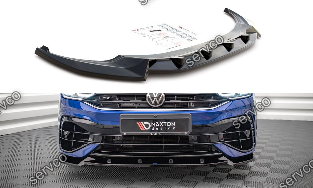 Prelungire splitter bara fata Volkswagen Tiguan R R-Line Mk2 Facelift 2020- v3 - Maxton Design