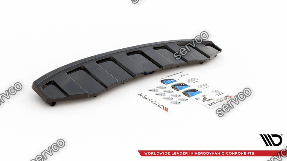 Prelungire splitter bara spate Audi A6 C7 S Line Avant 2011-2014 v7 - Maxton Design