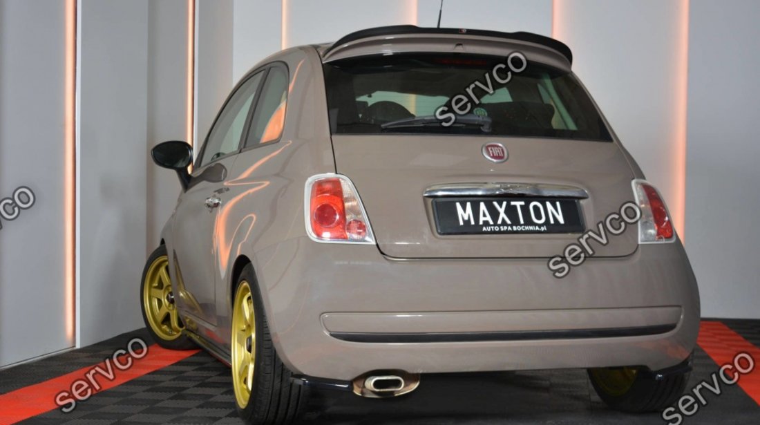 Prelungire splitter bara spate Fiat 500 Hatchback 2007-2014 v1 - Maxton Design