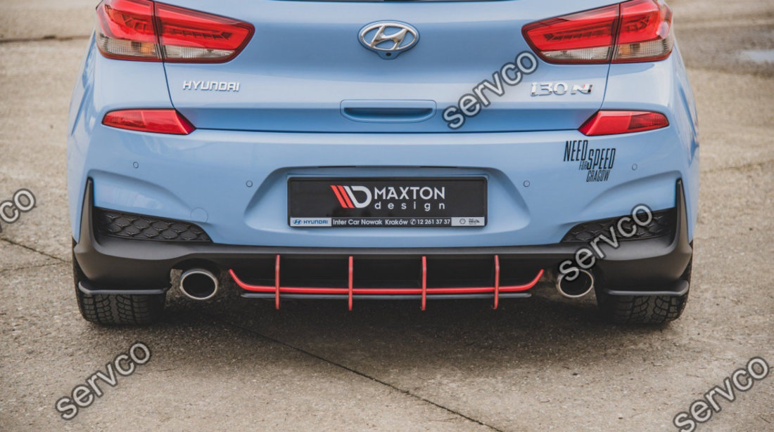 Prelungire splitter bara spate Hyundai I30 N Mk3 Hatchback 2017- v14 - Maxton Design