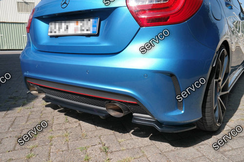 Prelungire splitter bara spate Mercedes A Class W176 Amg-Line 2013-2015 v4 - Maxton Design