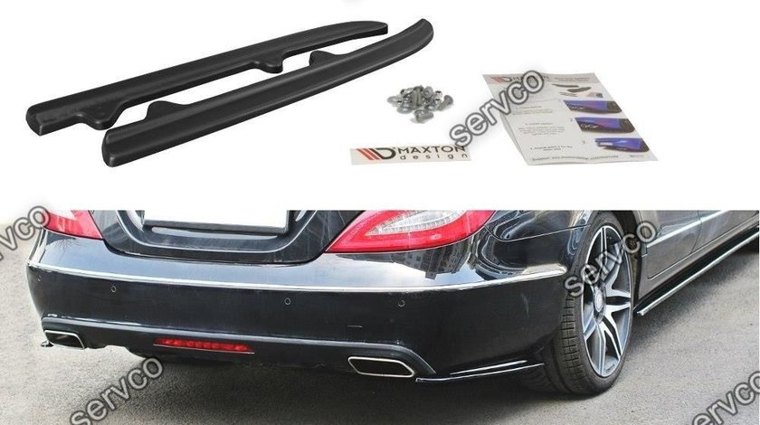 Prelungire splitter bara spate Mercedes CLS C218 2011-2014 v3 - Maxton Design