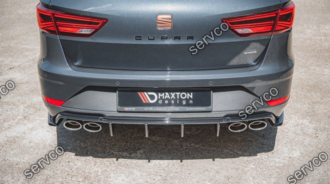 Prelungire splitter bara spate Seat Leon Cupra ST Mk3 Facelift 2017-2019 v15 - Maxton Design