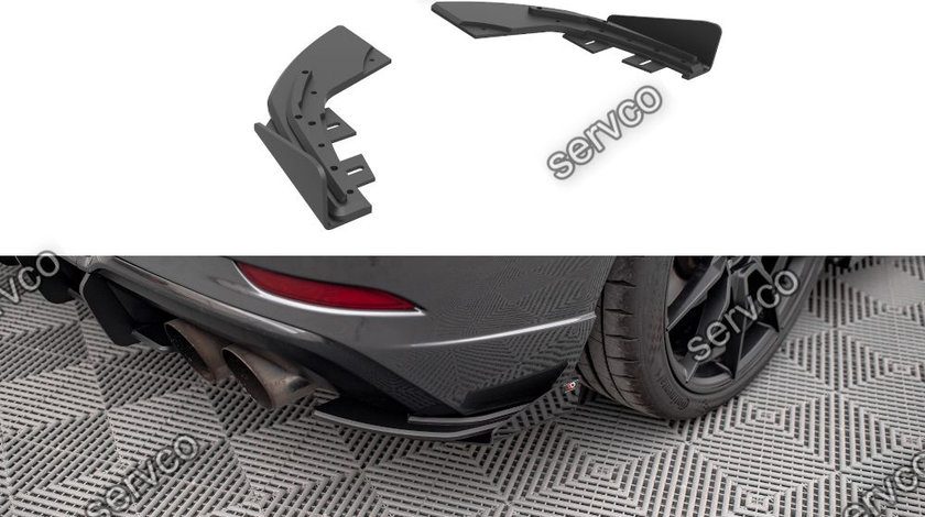 Prelungire splitter bara spate si flapsuri Audi S3 Sportback 8V Facelift 2016-2019 v21 - Maxton Design
