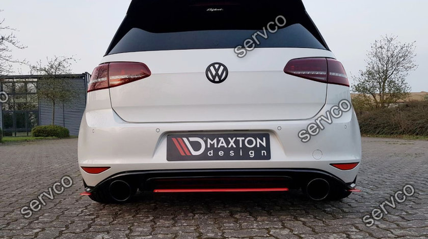 Prelungire splitter bara spate Volkswagen Golf 7 GTI Clubsport 2016-2017 v8 - Maxton Design