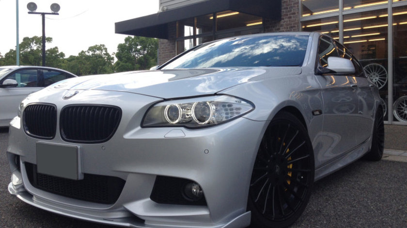 Prelungire spoiler bara fata BMW F10 F11 Hamann ver.2 pt bara pachet M tech Aerodynamic