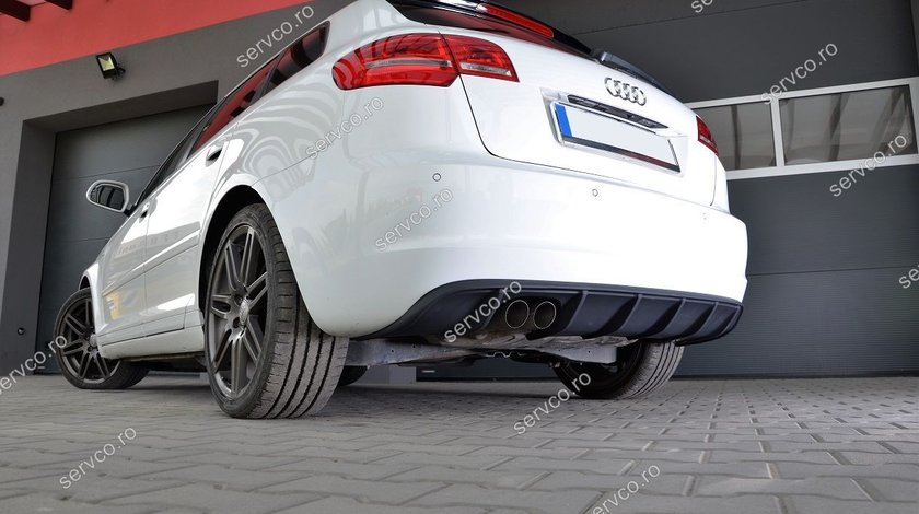 Prelungire spoiler difuzor bara spate Audi A3 8P Sportback Facelift Rs3 S3 S-line ver3