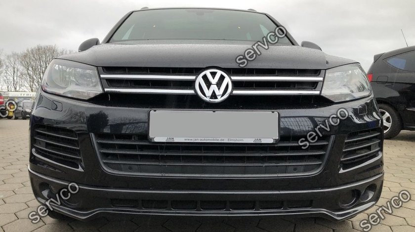 Prelungire spoiler tuning sport bara fata VW Touareg 7P5 Rline Off Road 2011-2015 v2