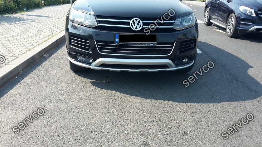 Prelungire spoiler tuning sport bara fata Vw Touareg 7P5 Rline Off Road 2011-2015 ver1