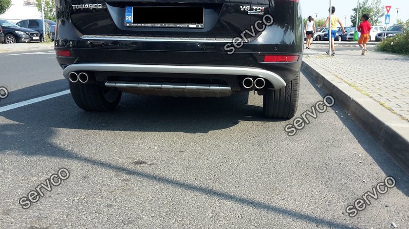 Prelungire spoiler tuning sport bara spate Vw Touareg 7P5 Rline Off Road 2011-2015 ver1