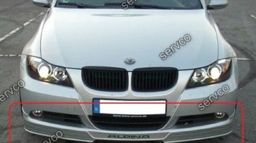 Prelungire spoiler tuning sport lip bara fata BMW E90 E91 B5 Alpina 2005-2009 v1