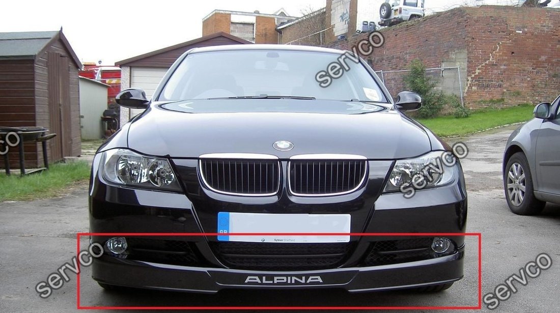 Prelungire spoiler tuning sport lip bara fata BMW E90 E91 B5 Alpina  2005-2009 v1 #38454355