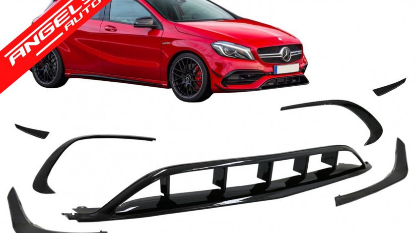 Prelungiri Bara Fata Mercedes A-Class W176 AMG A45 Design Negru Lucios