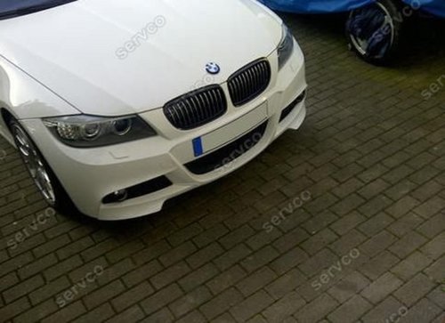 Prelungiri flapsuri splittere bara fata BMW E91 facelift LCI pt bara pachet M tech Aerodynamic v4