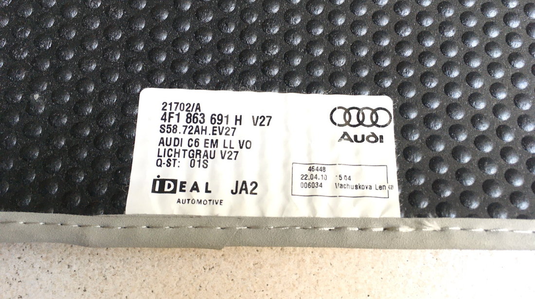 Presuri Originale Velur - Audi A6 / 4F ( 06' - 10' ) #205574