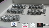 Prezoane antifurt OE+cheie VW Audi, Skoda, Seat, M...