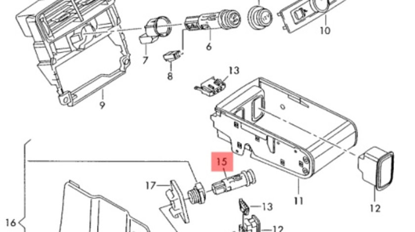 Priza bricheta Audi A4 B8 2.0 TDI CAG OEM 8E0919309