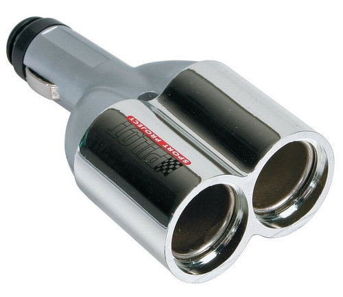 Priza Bricheta Dubla Lampa Dual Muffler, 12/24V LAM39080